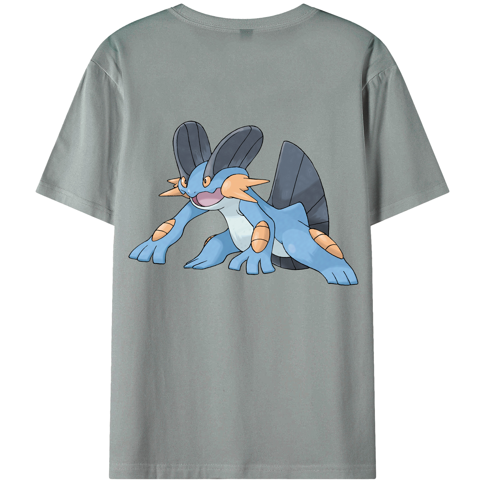 （画像用） ポケットモンスター Pokémon 綿100％ メンズ半袖Tシャツ（バックプリント） 通気性